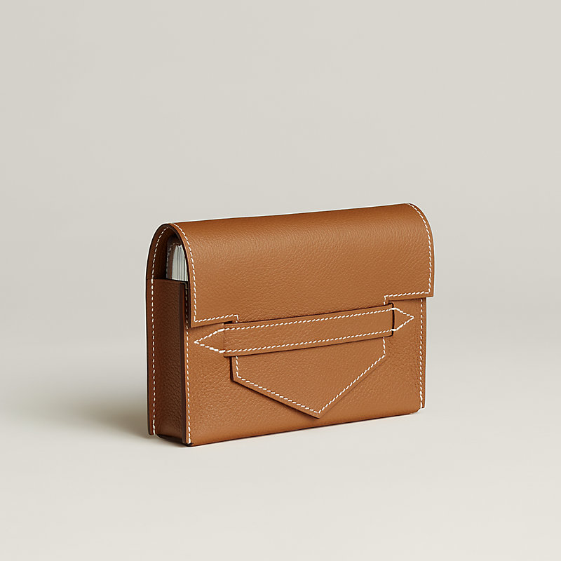 Etui à cartes de poker Lord Pocket - Marron | Hermès Canada